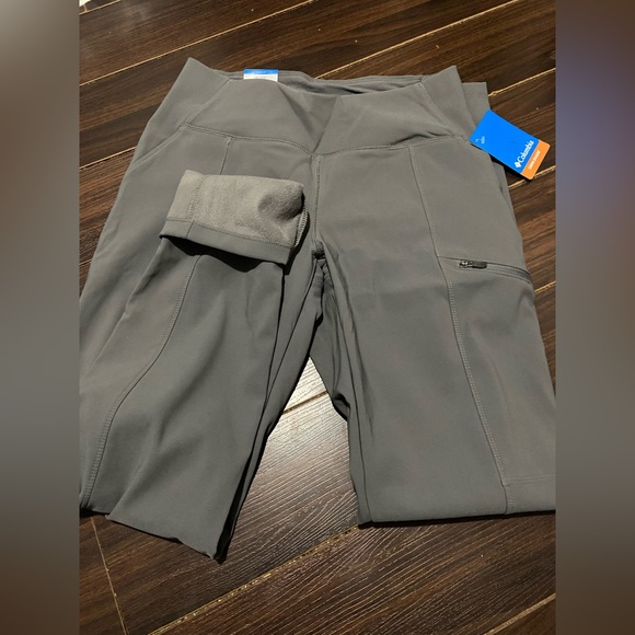 Columbia Women's Omni Shade Fleece Lined Pant Straight Leg M Gray - Picture 16 of 16